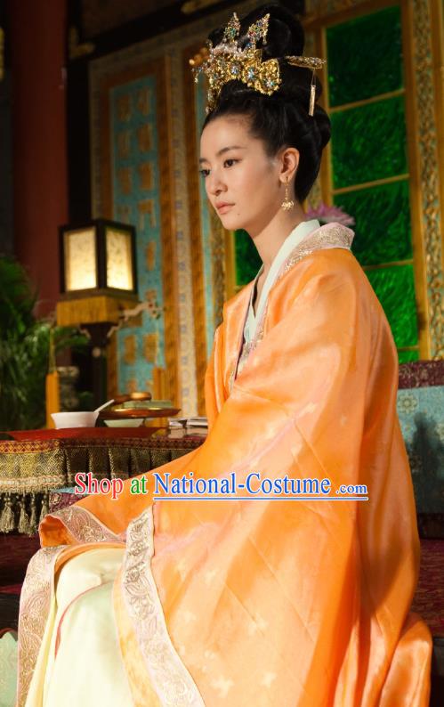 Chinese Ancient Court Rani Apparels Costumes and Headwear Drama The World of Love Royal Princess Yuan Yuezheng Hanfu Dress Garment