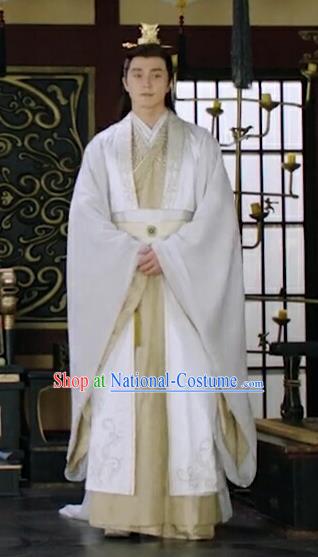 Chinese Ancient Emperor of Cheng Yu Kingdom Garment Drama Eternal Love of Dream Mortal Song Xuanren Costumes and Headwear