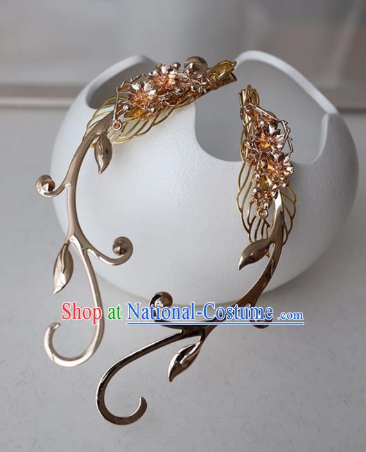 Chinese Ancient Golden Hair Claws Women Headwear Hairpin Hanfu Hair Accessories Hair Sticks