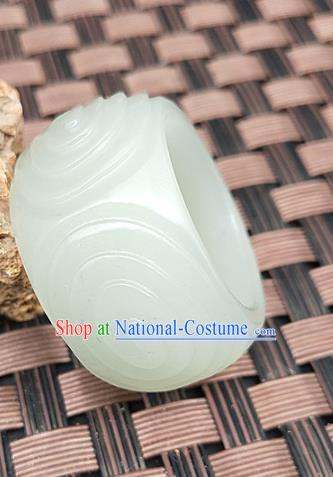 Chinese Ancient Hanfu Jade Ring Finger Annulus Accessories Jade Jewelry