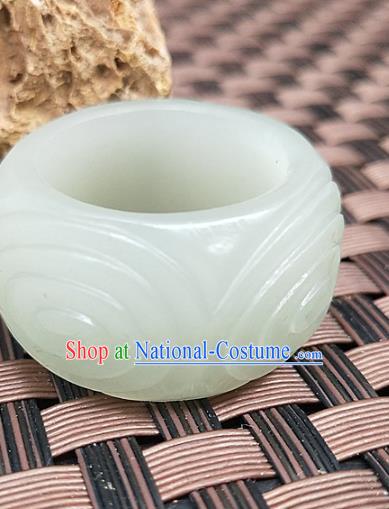 Chinese Ancient Hanfu Jade Ring Finger Annulus Accessories Jade Jewelry