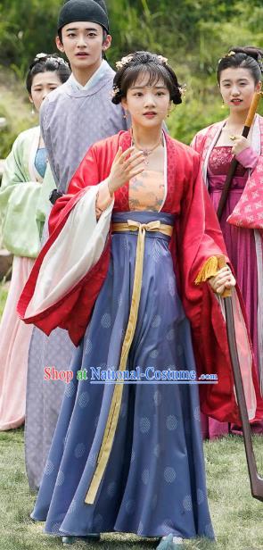 Chinese Ancient Song Dynasty Garment Historical Costumes and Headpieces Drama Serenade of Peaceful Joy Princess Zhao Huirou Dress