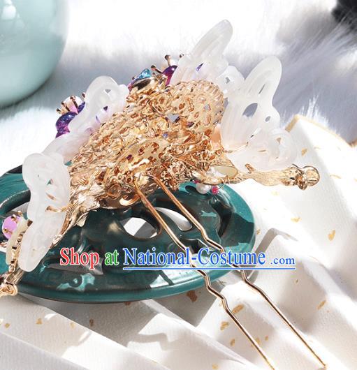 Chinese Ancient Hanfu Shell Butterfly Hair Clip Hair Accessories Women Headwear Hairpin