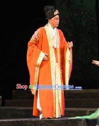 Chinese Shaoxing Opera Niche Embroidered Garment Li Qingzhao Apparels Young Men Zhao Mingcheng Costumes and Hat