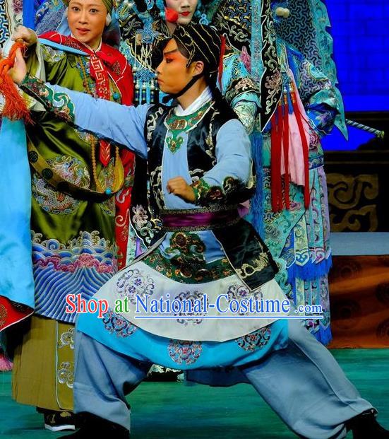 Chinese Peking Opera Takefu Martial Men Apparels Yangmen Female General Costumes Wusheng Garment and Hat