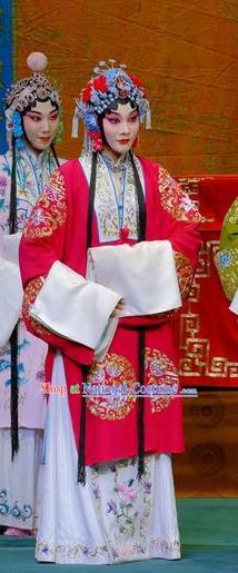 Chinese Traditional Peking Opera Young Women Garment Costumes Yangmen Female General Hua Tan Apparels and Headdress