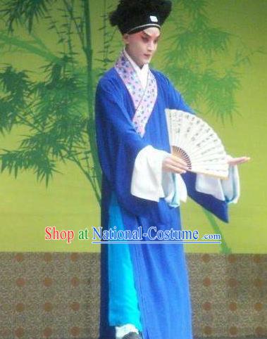 Chinese Peking Opera Young Men Costumes Selling Youlang Exclusive to the Flower Leader Kun Opera Qin Zhong Apparels Garment and Hat