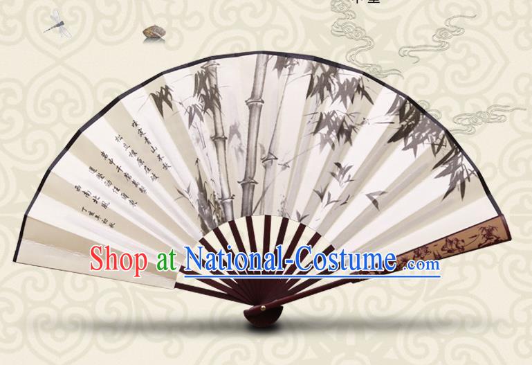 Chinese Hand Painting Bamboo Fan Traditional Classical Dance Accordion Fans Folding Fan