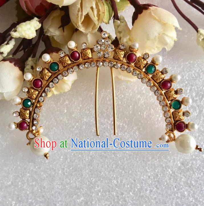 Indian Traditional Wedding Hairpin Asian India Bride Hair Jewelry Accessories for Women