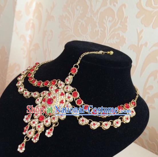 Traditional Indian Court Wedding Eyebrows Pendant Hair Clasp Asian India Headwear Jewelry Accessories for Women