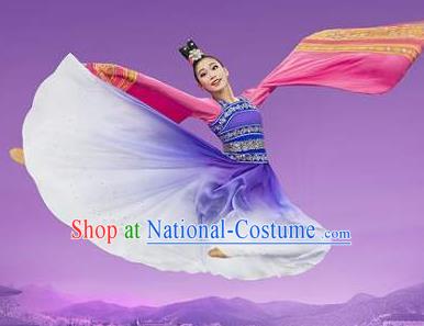 Chinese Shen Yun Classical Dance Hanfu Dress Traditional Dance Stage Performance Costume for Women