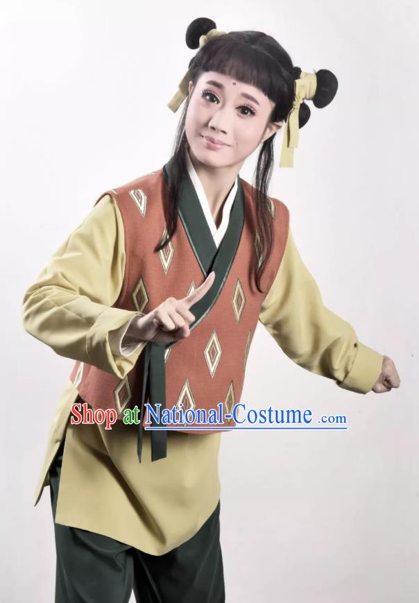 A Song of The Travelling Son Chinese Yue Opera Youth Apparels and Headwear Shaoxing Opera Wa Wa Sheng Garment Teenager Costumes