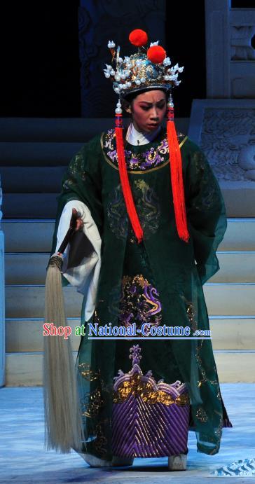 Chinese Yue Opera Official Garment Palm Civet for Prince Costumes and Headwear Shaoxing Opera Court Eunuch Chen Lin Embroidered Robe Apparels