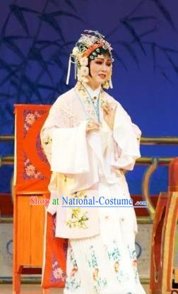 Chinese Shaoxing Opera Hua Tan Shen Gumei Dress Garment and Headpieces Lai Marriage Yue Opera Actress Apparels Costumes