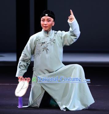 Chinese Yue Opera Ling Long Nv Young Male Costumes and Headwear Shaoxing Opera Scholar Garment Xiaosheng Apparels