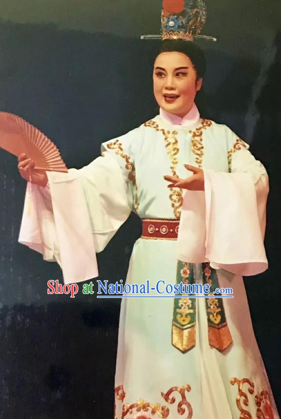 Mo Chou Nv Chinese Yue Opera Xiaosheng Costumes and Headwear Shaoxing Opera Young Male Garment Scholar Apparels