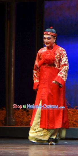 Chinese Yue Opera Xiaosheng Young Male Garment Costumes and Headwear Jiujin Girl Shaoxing Opera Wedding Apparels