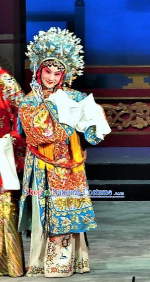 Chinese Kun Opera The Palace of Eternal Youth Consort Yang Costumes and Headdress Peking Opera Hua Tan Dress Apparels Garment