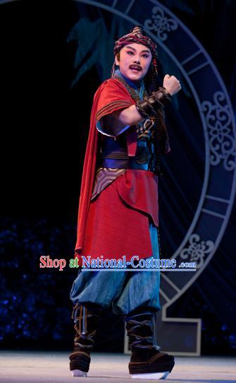 Bady from the Sea Chinese Yue Opera Young Male Apparels Costumes and Headwear Shaoxing Opera Sailor Garment