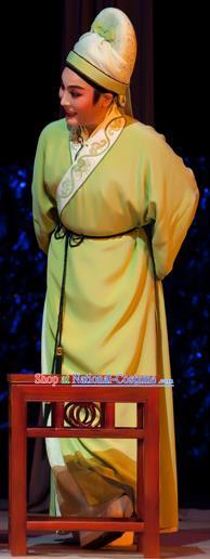 Bady from the Sea Chinese Yue Opera Scholar Young Male Apparels Costumes and Hat Shaoxing Opera Xiaosheng Garment