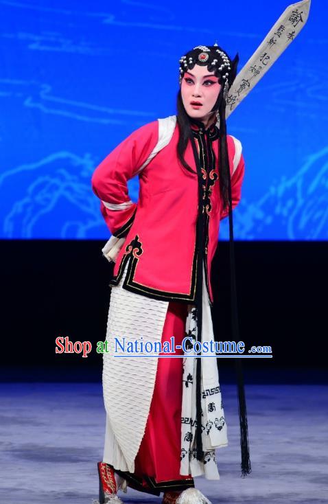 Injustice of Dou E Chinese Kunqu Opera Actress Costumes Peking Opera Garment Female Prisoner Apparels and Headdress