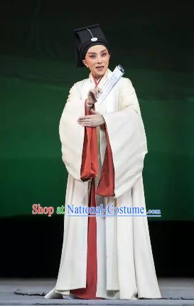 Chinese Yue Opera Scholar Wang Yangming Costumes and Headwear Shaoxing Opera Young Male Xiaosheng Garment Apparels