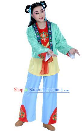 Lu Yu Wen Cha Chinese Yue Opera Young Boy Costumes Apparels and Headwear Shaoxing Opera Livehand Servant Garment