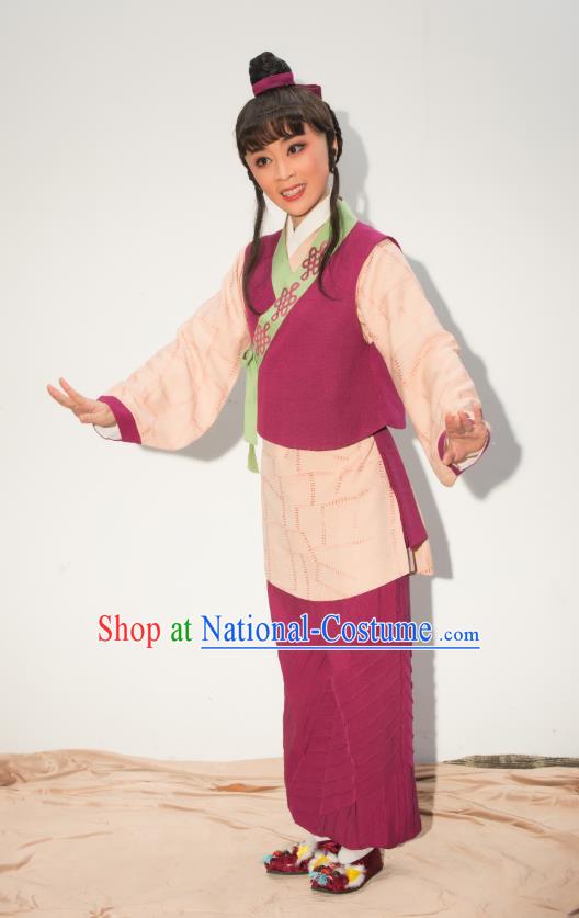 Chinese Yue Opera Young Boy Costumes and Headwear Ren Heart Medicine Shaoxing Opera Wa Wa Ssheng Apparels Garment