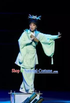 Chinese Shaoxing Opera Swordswoman The Story of Goddess Apparels Costumes and Headpieces Yue Opera Xiaodan Dress Garment