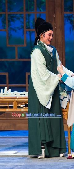 Chinese Yue Opera Physician Scholar Chen Shigong Xiaosheng Garment and Headwear Ren Heart Medicine Apparels Shaoxing Opera Young Male Costumes