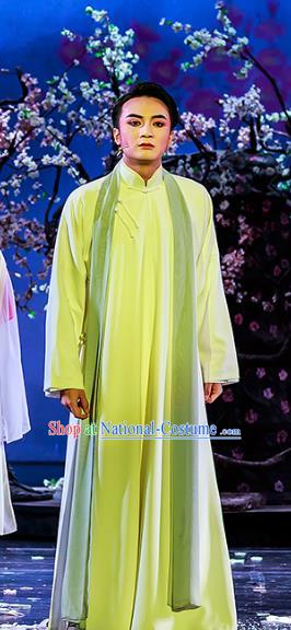 The Family Chinese Yue Opera Xiaosheng Garment Costumes Shaoxing Opera Republic of China Apparels Young Childe Gao Juehui Gown