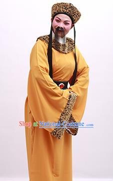 Chinese Yue Opera Eunuch Qing Jian Fan Ying Apparels and Headwear Shaoxing Opera Male Role Costumes Garment