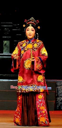 Chinese Shaoxing Opera Apparels and Headpieces Yue Opera Liu Hua Xi Young Mistress Dress Garment Costumes