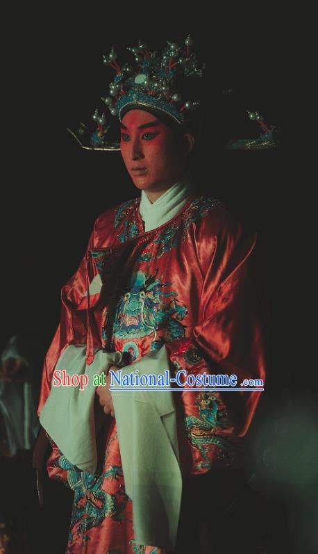 Chinese Kun Opera Number One Scholar Nan Ke Dream Garment and Headwear Kunqu Opera Xiaosheng Costumes Apparels Clothing