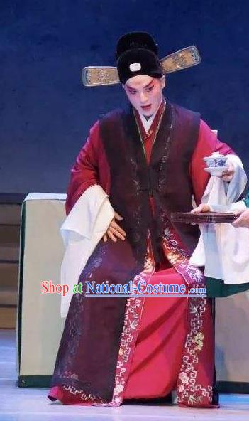 Bai Luo Shan Chinese Kun Opera Young Man Xu Jizu Apparels Garment Costumes and Headwear Kunqu Opera Scholar Clothing