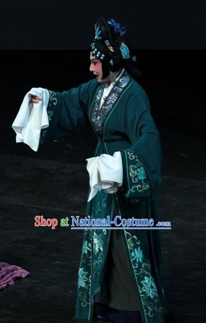 Chinese Kun Opera Countess Wang Apparels Costumes and Headpieces Dream of Red Mansions Kunqu Opera Noble Dame Dress Garment