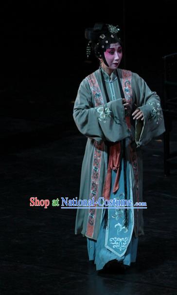 Chinese Kun Opera Actress Wang Xifeng Garment Costumes and Headpieces Dream of Red Mansions Kunqu Opera Diva Dress Apparels