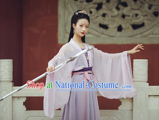 Chinese Ancient Young Lady Garment Historical Costumes Traditional Tang Dynasty Hanfu Dress