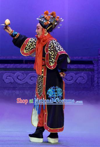 Chinese Yue Opera Er Lang God Apparels Pi Shan Jiu Mu Garment Shaoxing Opera Wusheng Martial Costumes and Headwear Complete Set