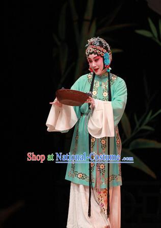 Chinese Kun Opera Young Female Actress Apparels Costumes and Hair Accessories Xiu Ru Ji Traditional Kunqu Opera Hua Tan Courtesan Li Yaxian Dress Garment