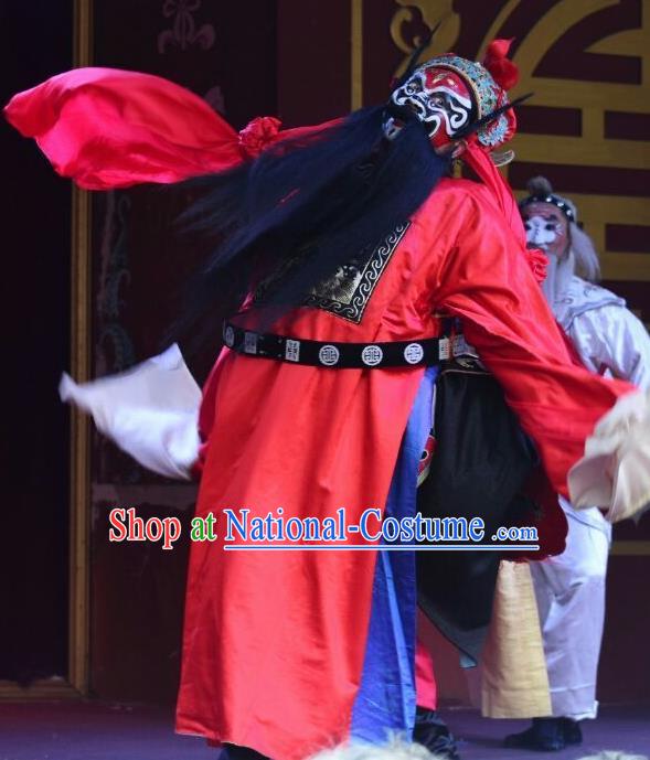 Zhong Kui Jia Mei Chinese Kun Opera Laosheng Apparels Costumes and Headwear Kunqu Opera Elderly Male Garment Clothing