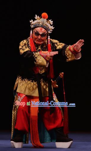 The Prophetic Paintings Chinese Kun Opera Chou Role Apparels Costumes and Headwear Kunqu Opera Garment Court Eunuch Clothing