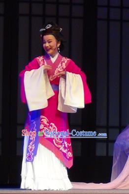 Chinese Shaoxing Opera The Peacocks Fly To The Southeast Female Dress Yue Opera Apparels Garment Woman Costumes and Headpieces