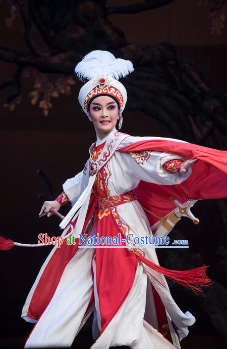 Chinese Shaoxing Opera Young Man Garment Classical Yue Opera Desert Prince Niche Luo Lan Apparels Costumes and Headpiece