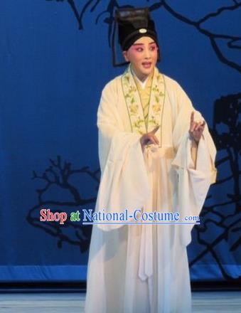 Liang Xiao Chinese Ping Opera Young Male Costumes and Headwear Pingju Opera Xiaosheng Apparels Scholar Di Renjie Niche Clothing