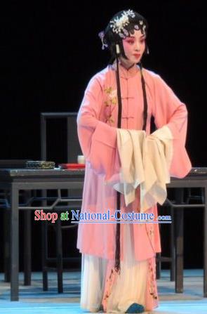 Chinese Ping Opera Widow Diva Apparels Costumes and Headpieces Liang Xiao Traditional Pingju Opera Distress Female Li Xiuru Dress Garment