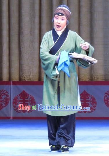 Chinese Ping Opera Elderly Female Garment Costumes and Headdress Jie Nv Qiao Pei Traditional Pingju Opera Pantaloon Dress Apparels