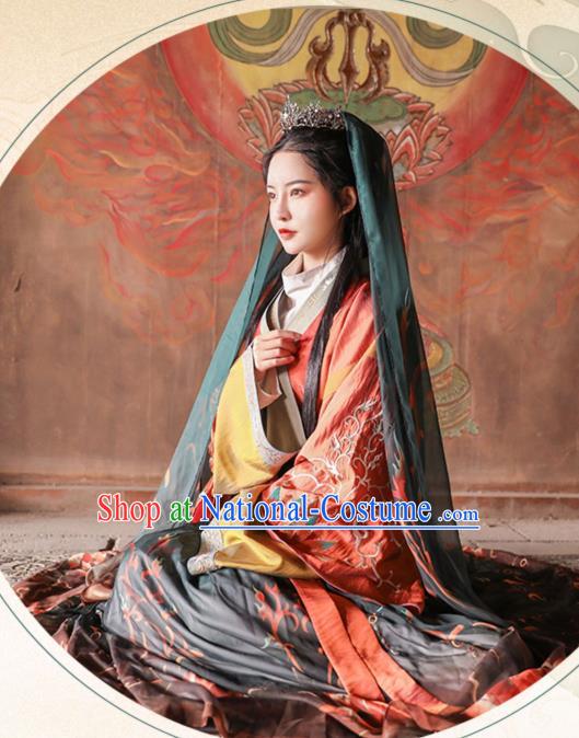 Chinese Ancient Imperial Consort Hanfu Dress Apparels Traditional Jin Dynasty Noble Female Historical Costumes for Women