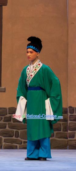 Fei Jie Chinese Ping Opera Young Male Costumes and Headwear Pingju Opera Xiaosheng Niche Lang Xing Apparels Clothing