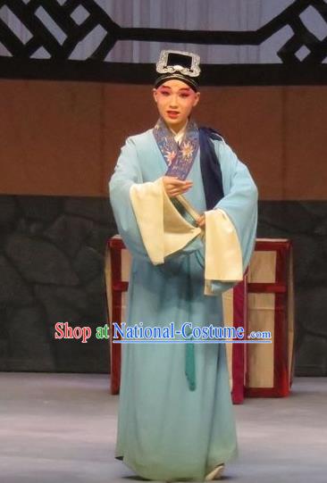 Linjiang Post Chinese Ping Opera Scholar Cui Tong Costumes and Headwear Pingju Opera Young Male Niche Apparels Clothing